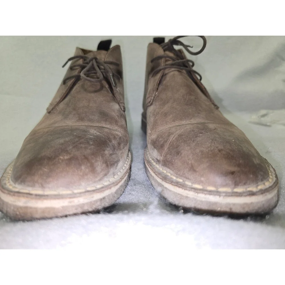1901 Mens Brown Leather Lace Up Chukka Boots Desert Boots Size 11